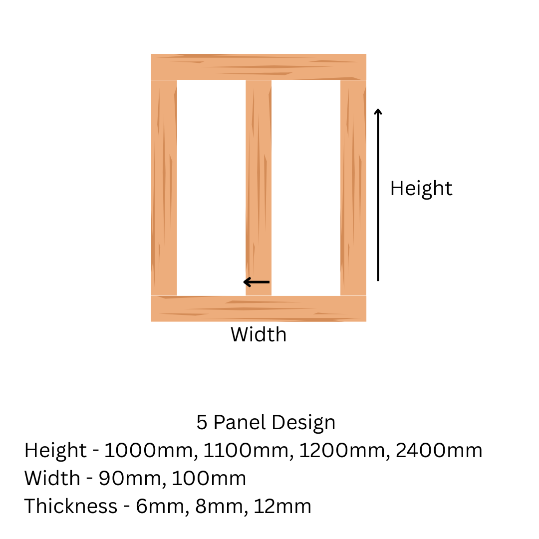 Traditional MDF Wall Panels - 6 mm Thickness