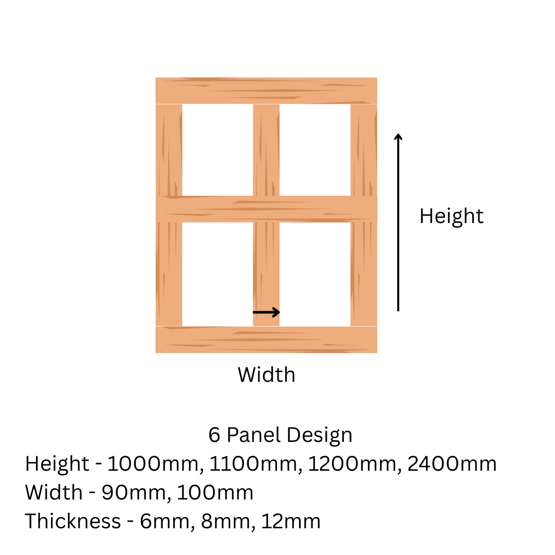 Traditional MDF Wall Panels - 6 mm Thickness