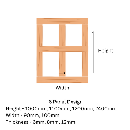 Traditional MDF Wall Panels - 6 mm Thickness