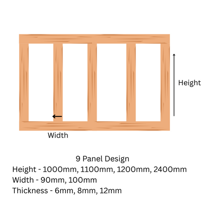 Traditional MDF Wall Panels - 6 mm Thickness