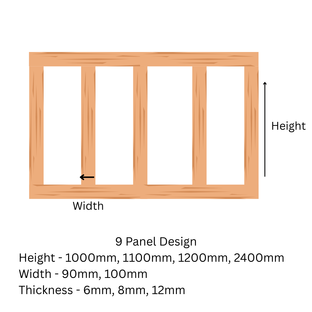 Traditional MDF Wall Panels - 8 mm Thickness