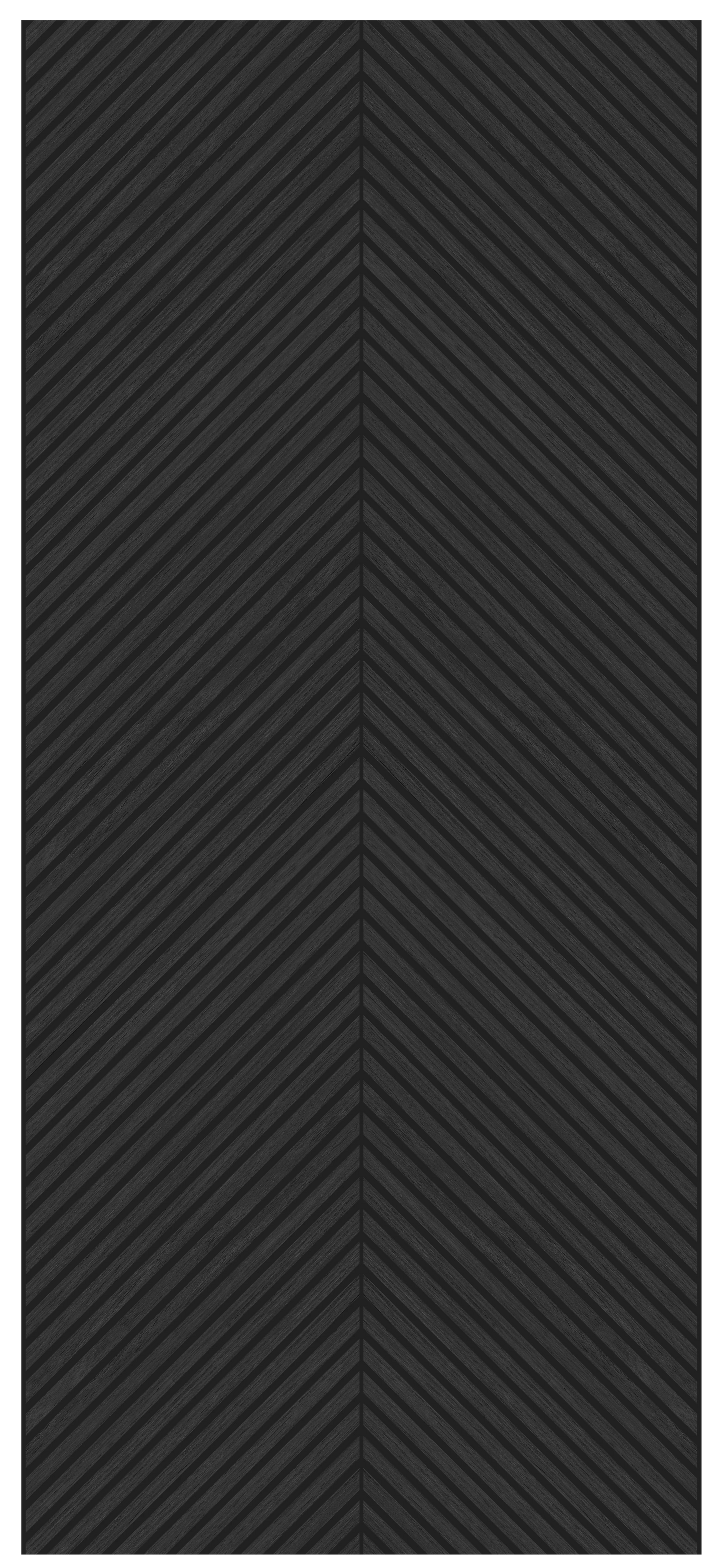 Herringbone Acoustic Wood Panel - Black Oak