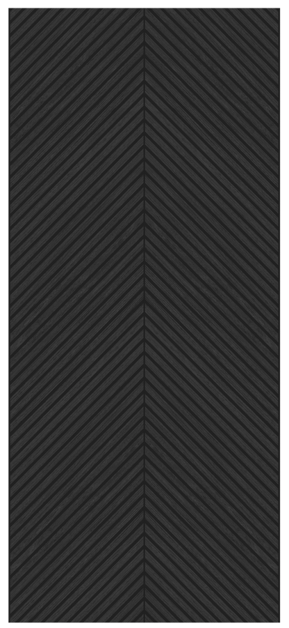 Herringbone Acoustic Wood Panel - Black Oak