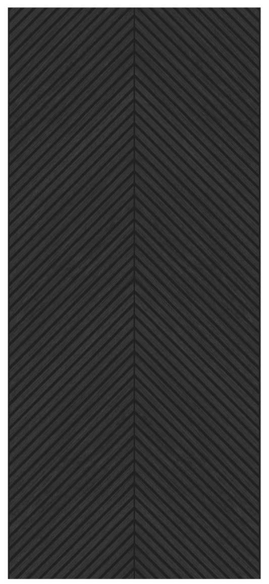 Herringbone Acoustic Wood Panel - Black Oak