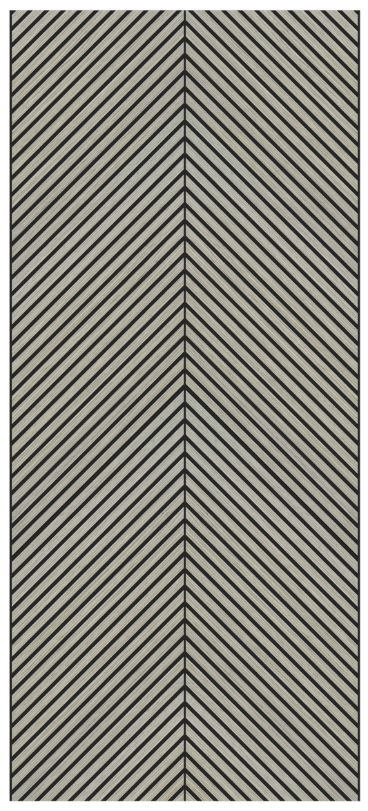 Herringbone Acoustic Wood Panel - Silver Walnut
