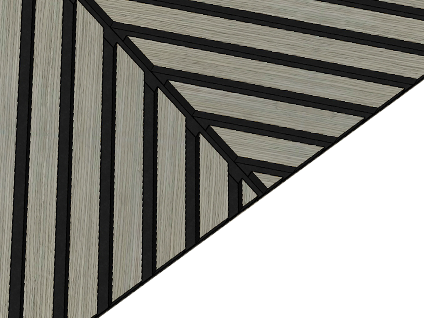 Herringbone Acoustic Wood Panel - Silver Walnut