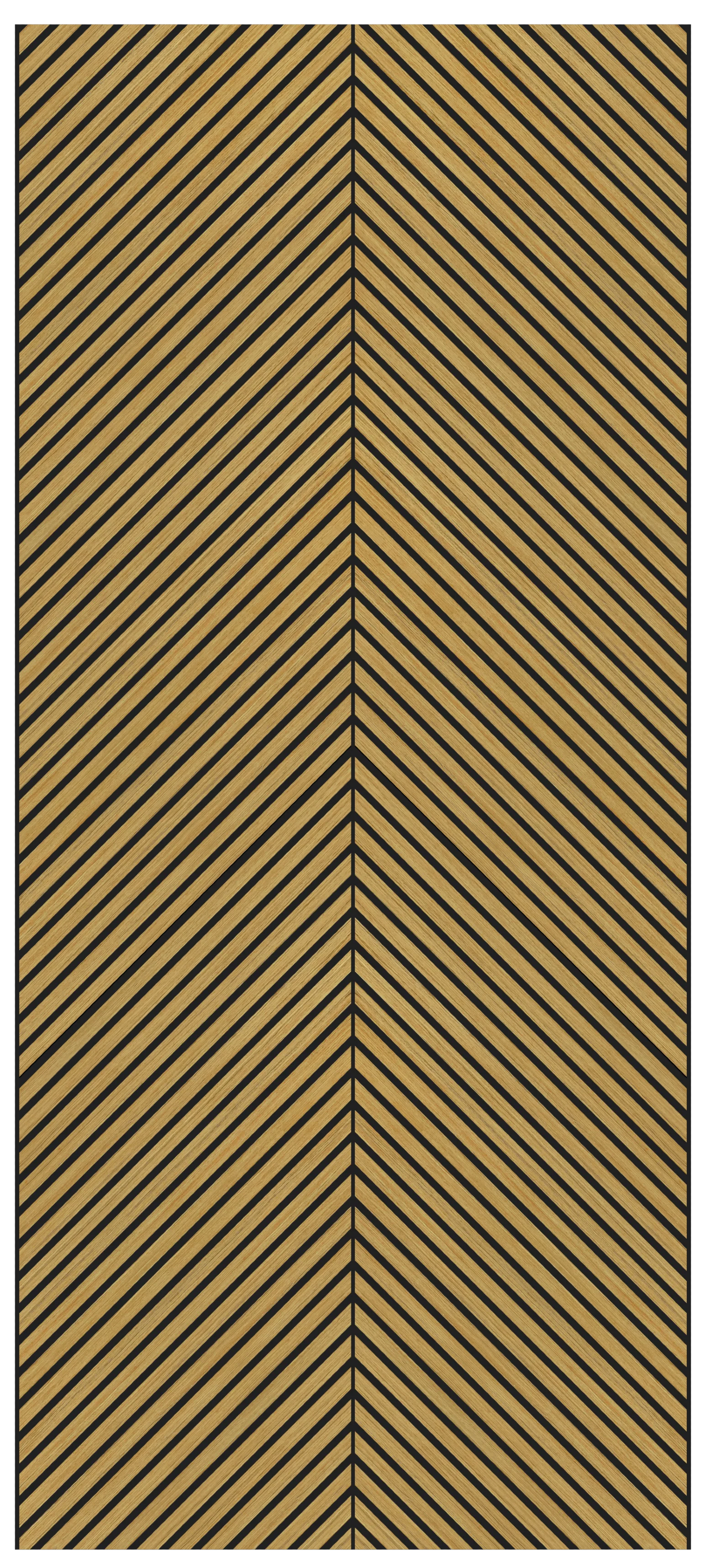 Herringbone Acoustic Wood Panel - Teak