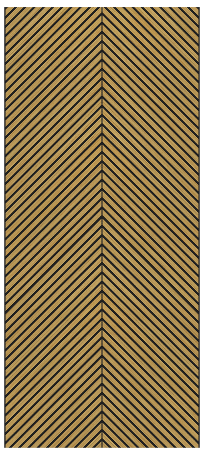 Herringbone Acoustic Wood Panel - Teak