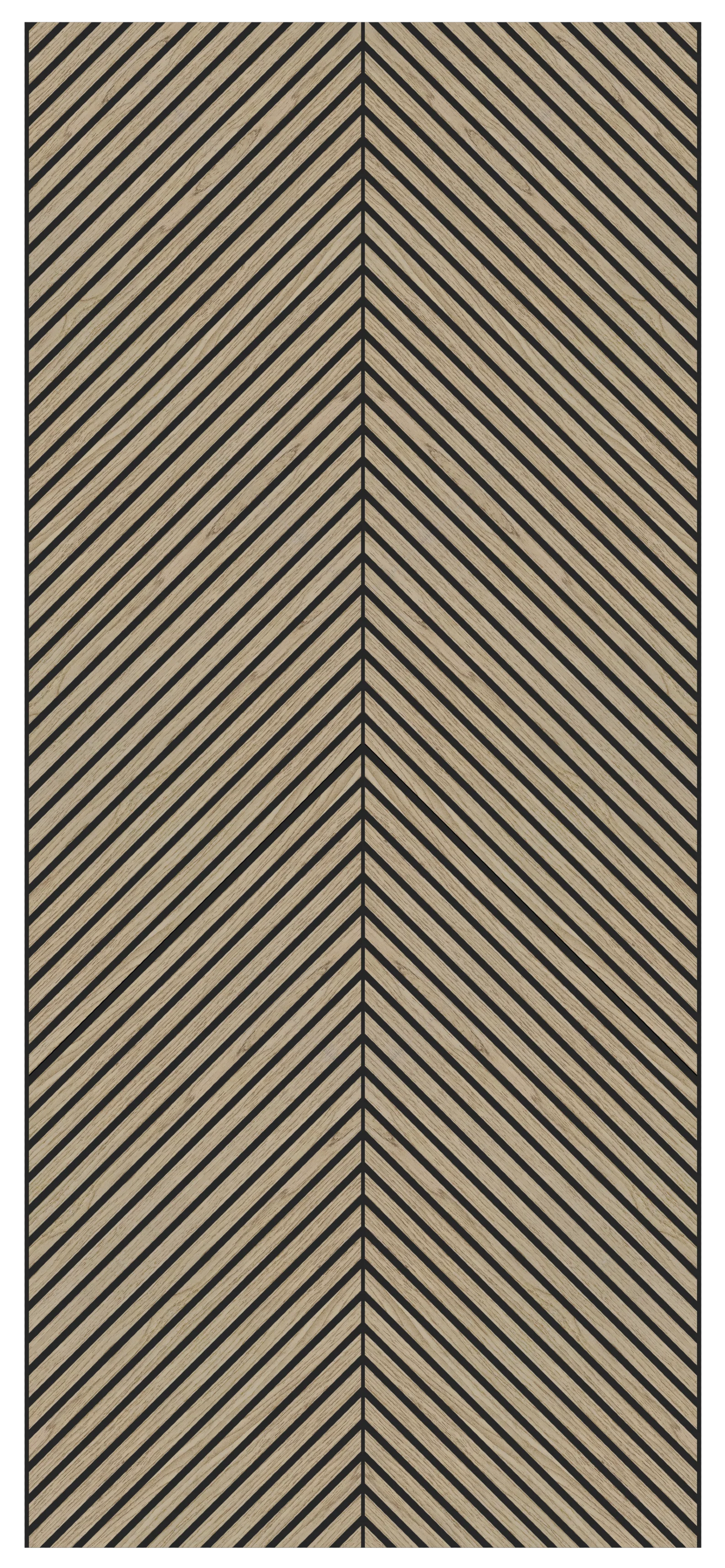 Herringbone Acoustic Wood Panel - Walnut