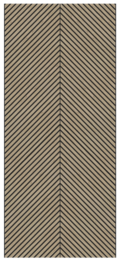 Herringbone Acoustic Wood Panel - Walnut