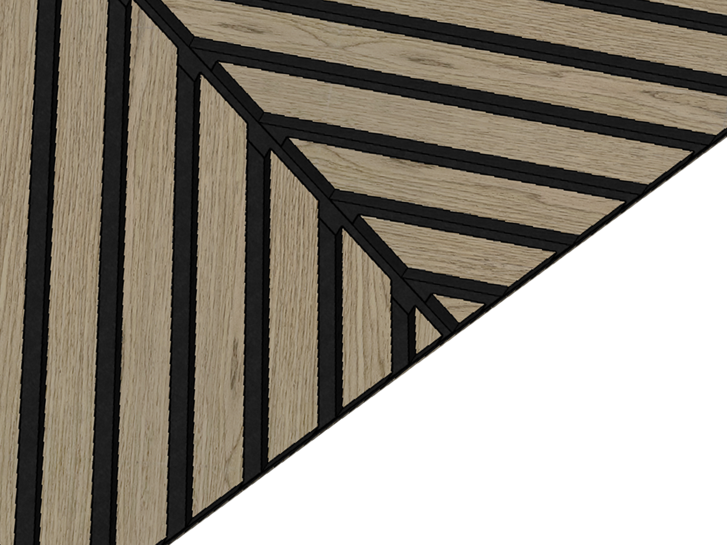 Herringbone Acoustic Wood Panel - Walnut
