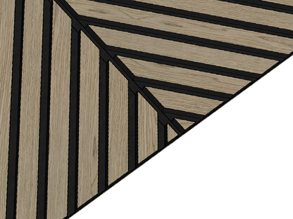 Herringbone Acoustic Wood Panel - Walnut
