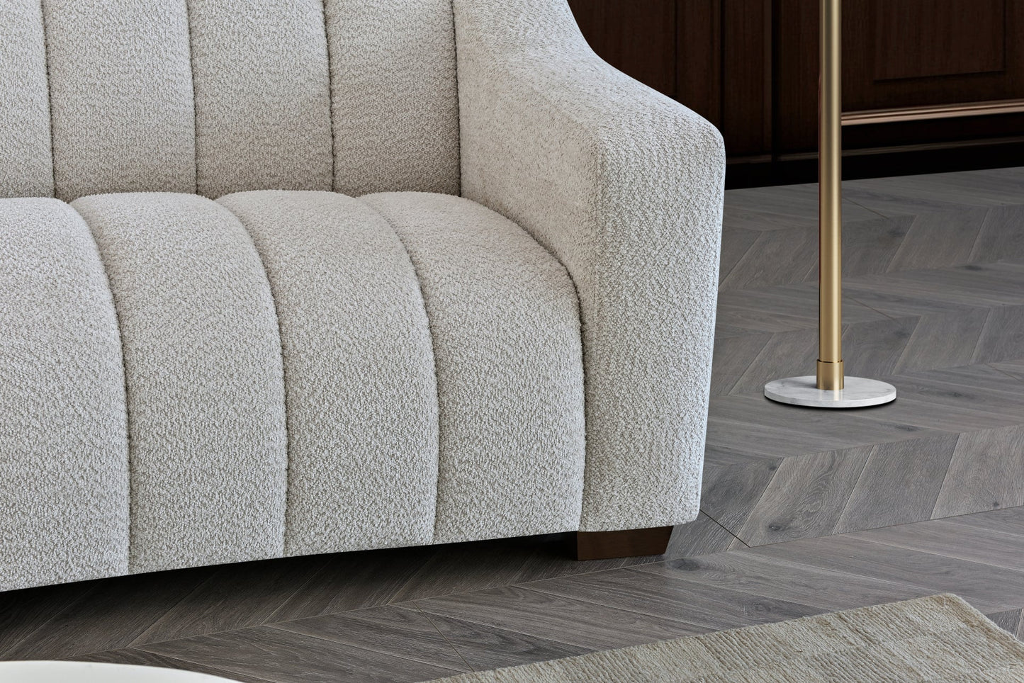 Apollo 3 Seater Sofa in Bouclé Fabric
