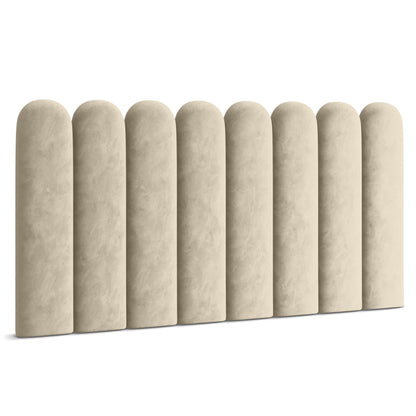 Oval Top Upholstered Panel - Plush Velvet