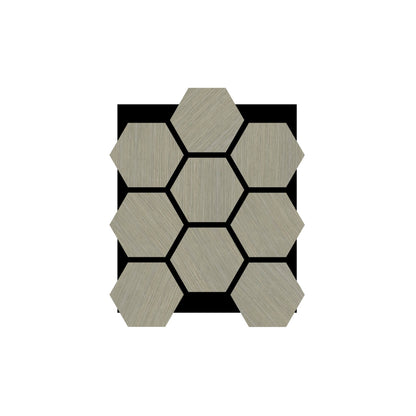 Acoustic Honeycomb Wood Panel - Silver Walnut