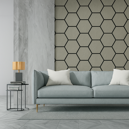 Acoustic Honeycomb Wood Panel - Silver Walnut