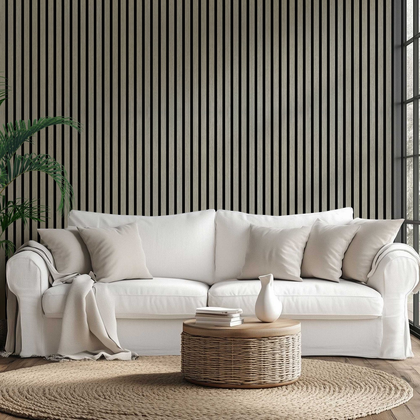 Acoustic Wide Wood Panel - Silver Walnut