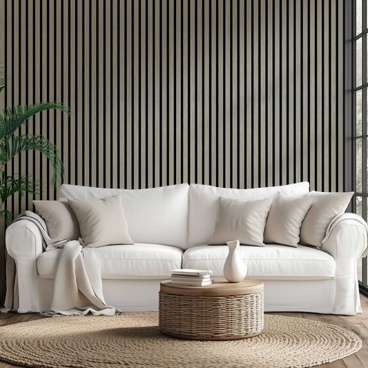 Acoustic Wide Wood Panel - Silver Walnut