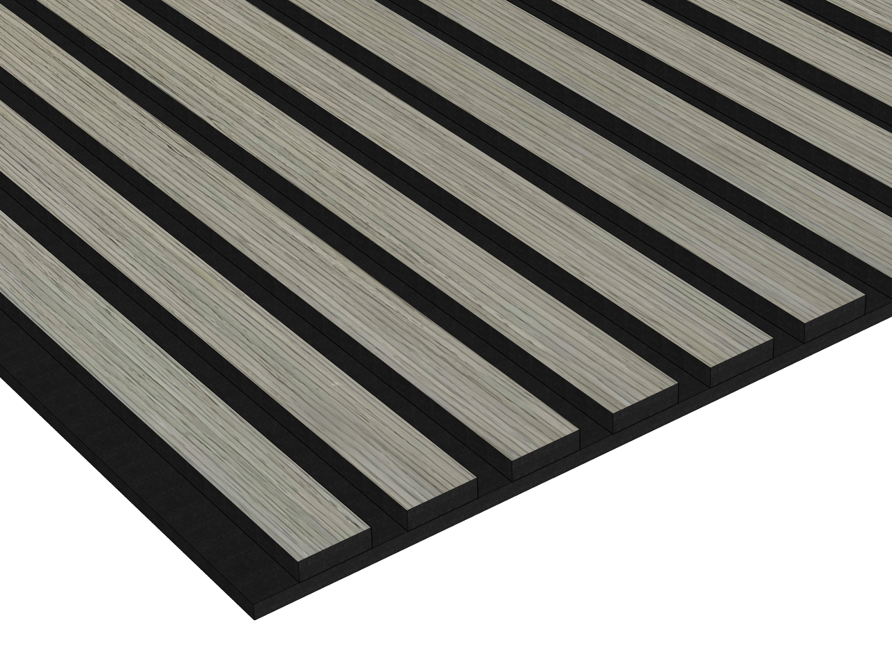Acoustic Wide Wood Panel - Silver Walnut