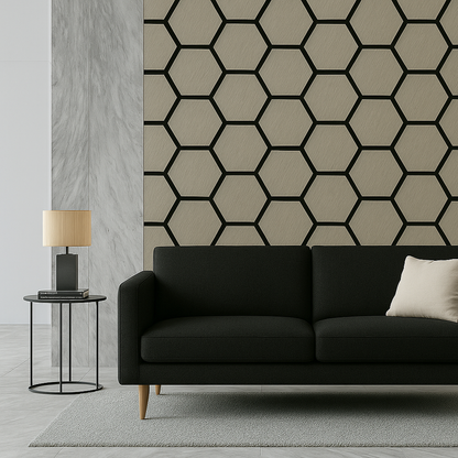 Acoustic Honeycomb Wood Panel - Silver Walnut