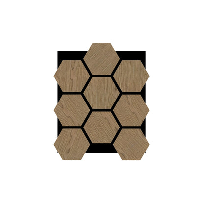 Acoustic Honeycomb Wood Panel - Walnut