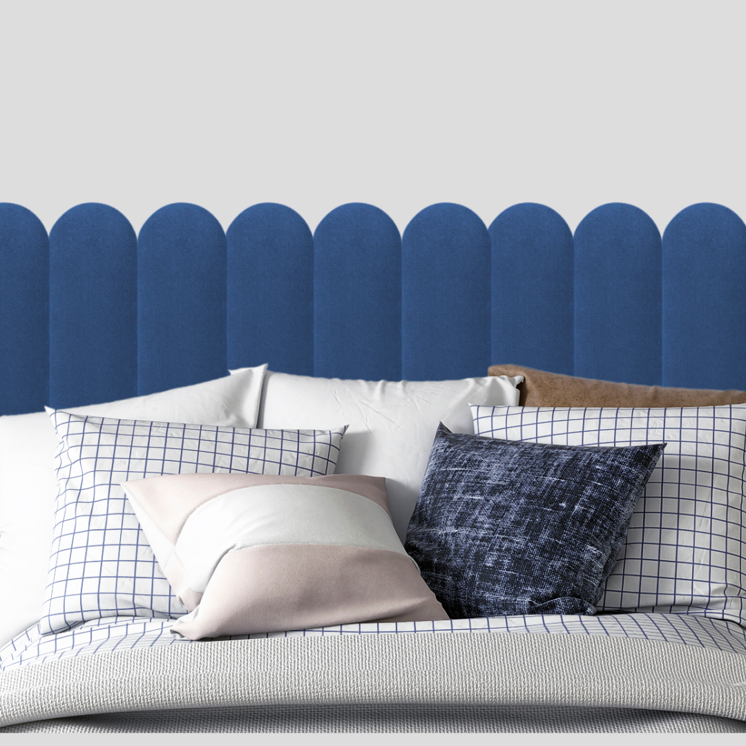 Oval Top Upholstered Panel - Plush Velvet