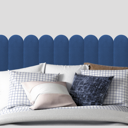 Oval Top Upholstered Panel - Plush Velvet
